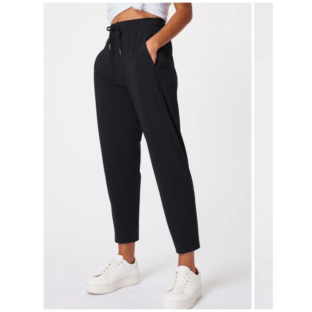 Sweaty Betty Explorer Active Travel Pants Women Size M Black Polyamide Tapered